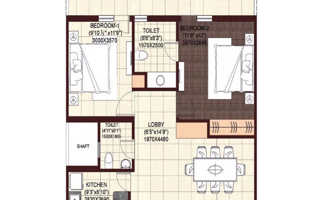 2<sup>nd</sup> Floor (type I) on 162 Sq. m. footprint