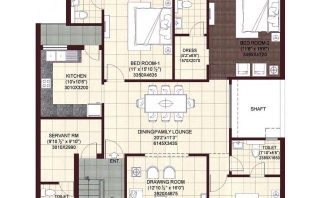 First & Second Floor Plan (Type I)