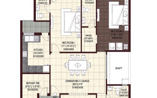 First & Second Floor Plan (Type II)